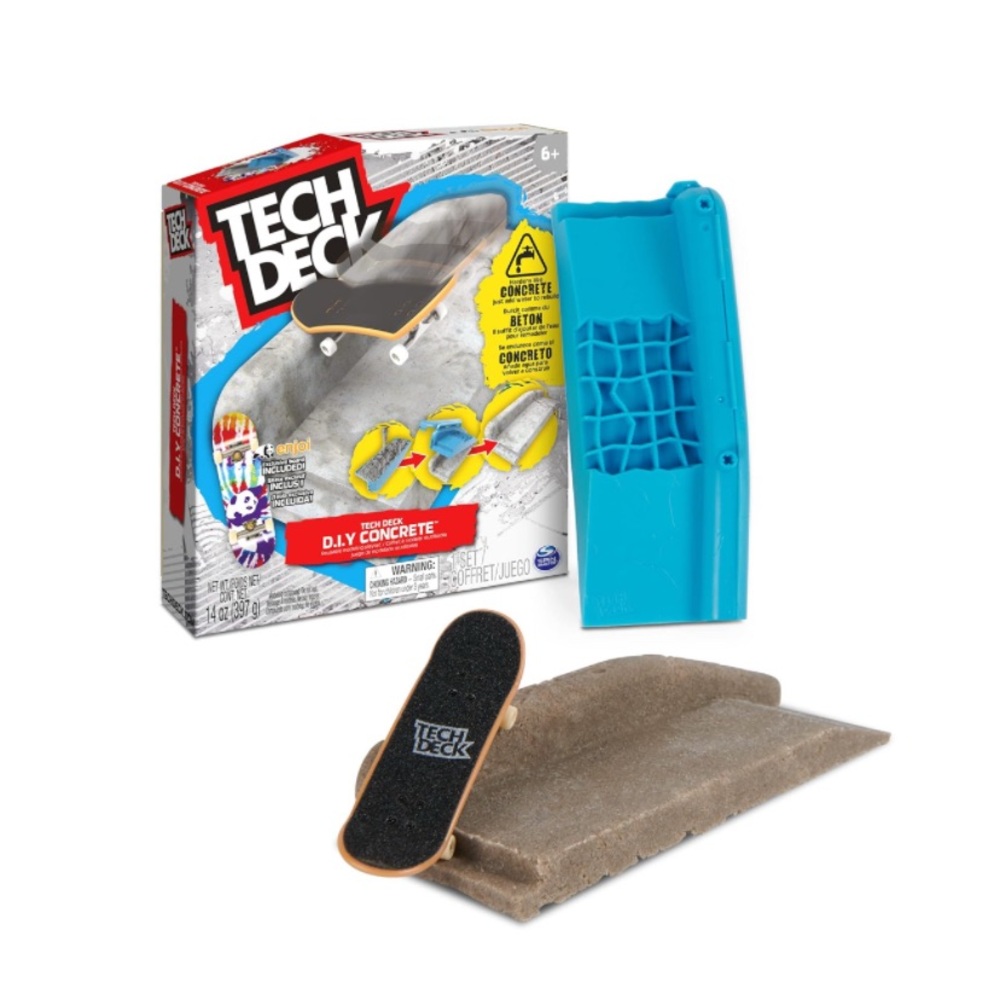 5️⃣ Tech Deck DIY Concrete Set with Blue Mold